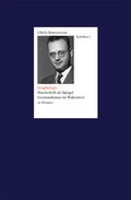 Cover: Graphologie. Schriften 1 - zu Klampen Verlag