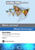 Cover: ascilite 2006: Volume 1 - Sydney University Press