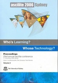 Cover: ascilite 2006: Volume 2 - Sydney University Press