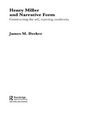 Cover: Henry Miller and Narrative Form - Routledge