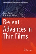 Cover: Recent Advances in Thin Films - Springer
