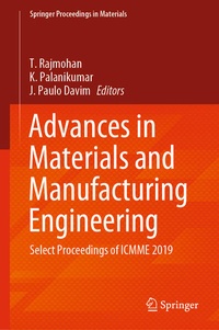 Enlarge image Cover: Advances in Materials and Manufacturing Engineering - Springer