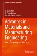 Cover: Advances in Materials and Manufacturing Engineering - Springer