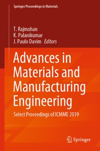 Enlarge image Cover: Advances in Materials and Manufacturing Engineering - Springer