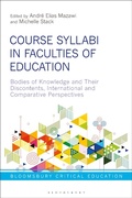 Cover: Course Syllabi in Faculties of Education - Bloomsbury Academic
