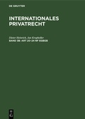 Cover: Franz Gamillscheg: Internationales Privatrecht / Art 20-24 nF EGBGB - De Gruyter