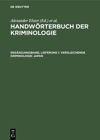 Abbildung von: Vergleichende Kriminologie: Japan - De Gruyter