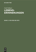 Cover: Von 1852 bis 1870 - De Gruyter