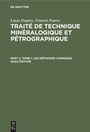Cover: Les méthodes chimiques qualitatives - De Gruyter