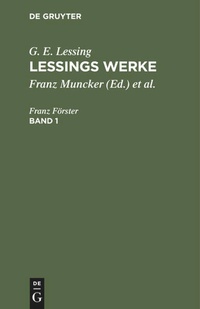 Enlarge image Cover: Lessings Werke. Band 1 - De Gruyter