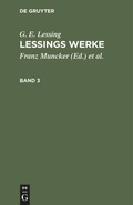 Cover: Lessings Werke. Band 3 - De Gruyter
