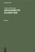 Cover: Gesammelte Schriften. Band 4 - De Gruyter