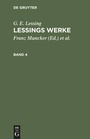 Cover: Lessings Werke. Band 4 - De Gruyter