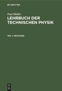 Cover: Mechanik - De Gruyter