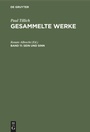 Cover: Sein und Sinn - De Gruyter