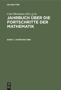 Cover: Jahrgang 1868 - De Gruyter