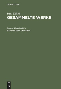 Enlarge image Cover: Sein und Sinn - De Gruyter