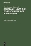 Cover: Jahrgang 1872 - De Gruyter