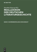 Cover: Rahmenerz&auml;hlung-Zwischenakt - De Gruyter