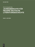 Cover: Jahr 1890 - De Gruyter