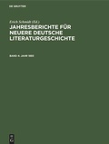 Cover: Jahr 1893 - De Gruyter