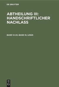 Enlarge image Cover: Logik - De Gruyter