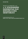 Cover: Recht der Schuldverh&auml;ltnisse, Teil 1 - De Gruyter