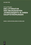 Cover: Der Naturalismus in England - De Gruyter