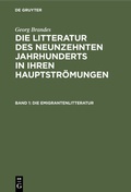 Cover: Die Emigrantenlitteratur - De Gruyter