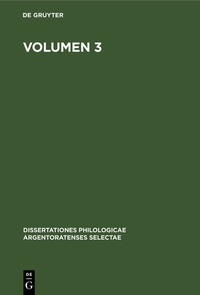 Enlarge image Cover: Volumen 3 - De Gruyter