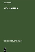 Cover: Volumen 9 - De Gruyter
