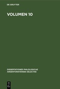 Cover: Volumen 10 - De Gruyter