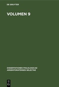 Cover: Volumen 9 - De Gruyter