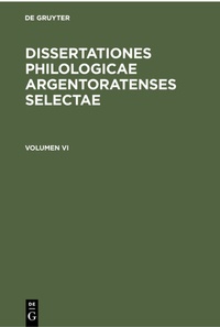 Enlarge image Cover: Volumen VI - De Gruyter
