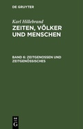 Cover: Zeitgenossen und Zeitgen&ouml;ssisches - De Gruyter