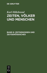 Enlarge image Cover: Zeitgenossen und Zeitgenössisches - De Gruyter