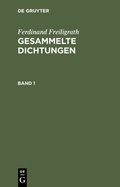 Cover: Gesammelte Dichtungen. Band 1 - De Gruyter