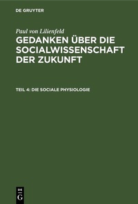 Abbildung von: Die sociale Physiologie - De Gruyter