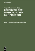Cover: Die Instrumentationslehre - De Gruyter