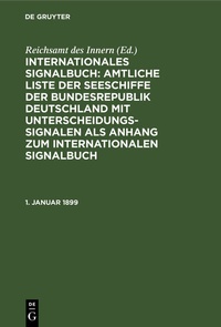Enlarge image Cover: 1. Januar 1899 - De Gruyter