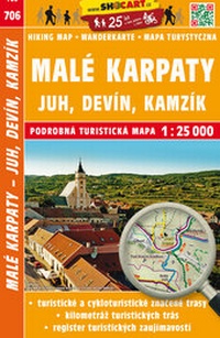 Abbildung von: Malé Karpaty - Juh, Devín, Kamzík / Kleine Karpaten - Süd (Wander - Radkarte 1:25.000) - SHOCart