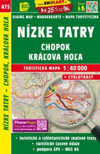 Abbildung von: Nízke Tatry, Chopok, Králova Hola / Niedere Tatra - Chopok, Králova Hola (Wander - Radkarte 1:40.000) - SHOCart