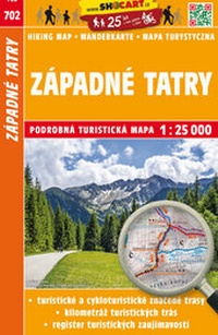 Abbildung von: Západné Tatry / Westliche Tatra (Wander - Radkarte 1:25.000) - SHOcart