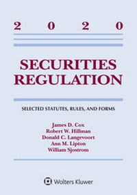 Enlarge image Cover: Securities Regulation - Wolters Kluwer Law & Business