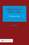 Cover: Legal Issues of Mobile Apps - Kluwer Law International