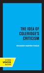 Cover: The Idea of Coleridge's Criticism - University of California Press
