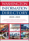 Cover: Washington Information Directory 2020-2021 - CQ Press