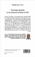 Cover: Sociologie generale ou les sciences sociales en N'ko - Editions L'Harmattan