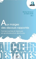 Cover: Aux marges des discours rapportes - Academia