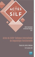 Cover: Actes du XXXIVe Colloque international de linguistique fonctionnelle - EME Editions